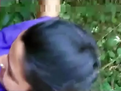 Desi slut exposed and fucked in woods by client pin