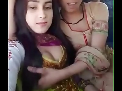 Desi Girl Showing Her boobs with her pal patner